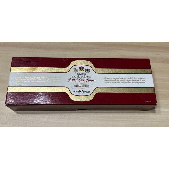 ROGER & GALLET Paris SOAP eau de cologne 3 Pack SEALED JEAN MARIE FARINA Vintage - Picture 1 of 6